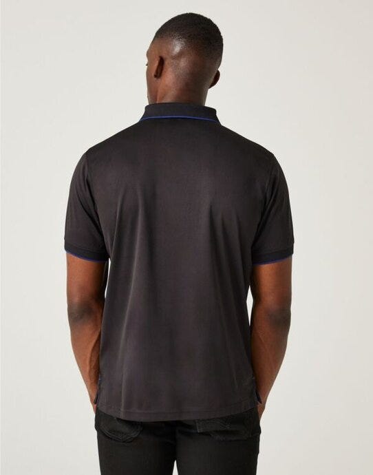 Regatta Professional TRS264 Regatta Navigate Short Sleeve Polo - Black/New Royal