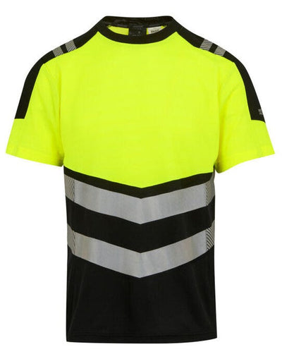Regatta High Visibility TRS280 Regatta Hi-Vis X-Pro T-Shirt - Black/Hi-Vis Yellow