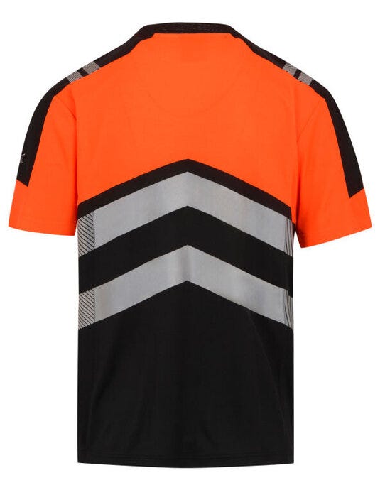 Regatta High Visibility TRS280 Regatta Hi-Vis X-Pro T-Shirt - Black/Hi-Vis Orange