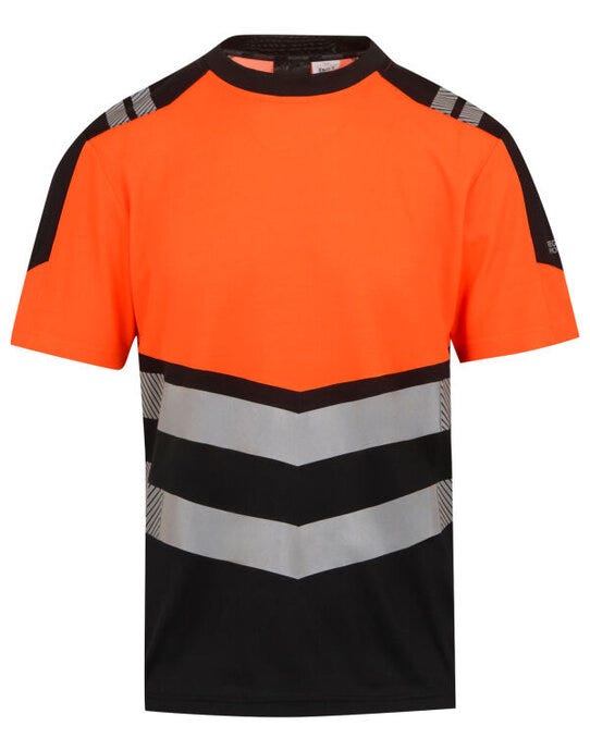 Regatta High Visibility TRS280 Regatta Hi-Vis X-Pro T-Shirt - Black/Hi-Vis Orange