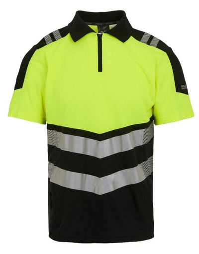 Regatta High Visibility TRS281 Regatta Hi-Vis X-Pro Polo - Black/Hi-Vis Yellow