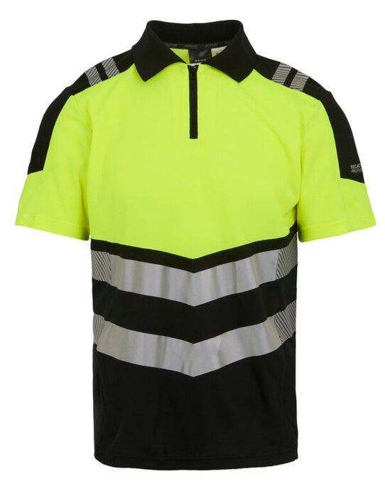 Regatta High Visibility TRS281 Regatta Hi-Vis X-Pro Polo - Black/Hi-Vis Yellow