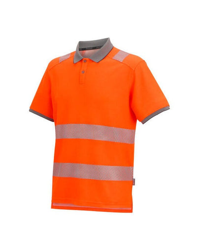 Regatta High Visibility TRS320 Regatta Hi-Vis Pro Comfort Polycot Polo - Black/Hi-Vis Orange