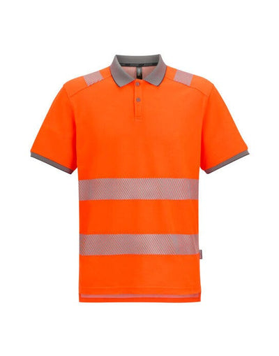 Regatta High Visibility TRS320 Regatta Hi-Vis Pro Comfort Polycot Polo - Black/Hi-Vis Orange