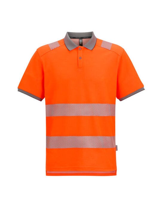Regatta High Visibility TRS320 Regatta Hi-Vis Pro Comfort Polycot Polo - Black/Hi-Vis Orange