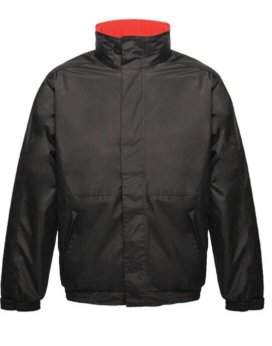 Regatta Professional TRW297 Regatta Mens Dover Bomber Jacket - Black/Classic Red