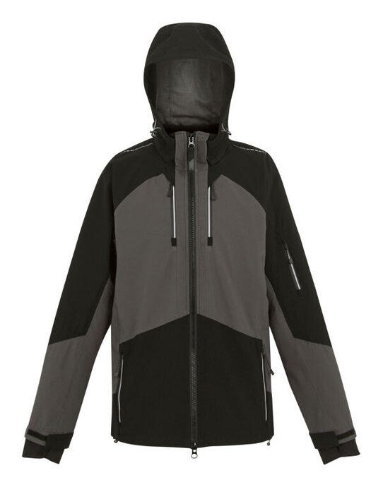 Regatta Professional TRW535 Regatta 4TEX Stretch Waterproof Shell - Slate Grey/Black