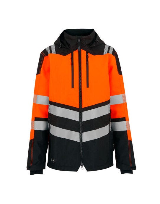 Regatta High Visibility TRW550 Regatta Hi-Vis X-Pro Wproof Shell Jacket - Black/Hi-Vis Orange