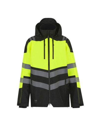 Regatta High Visibility TRW550 Regatta Hi-Vis X-Pro Wproof Shell Jacket - Black/Hi-Vis Yellow