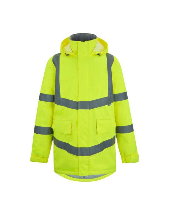 Regatta High Visibility TRW600 Regatta Pro Contract Dover Parka - Hi-Vis Yellow