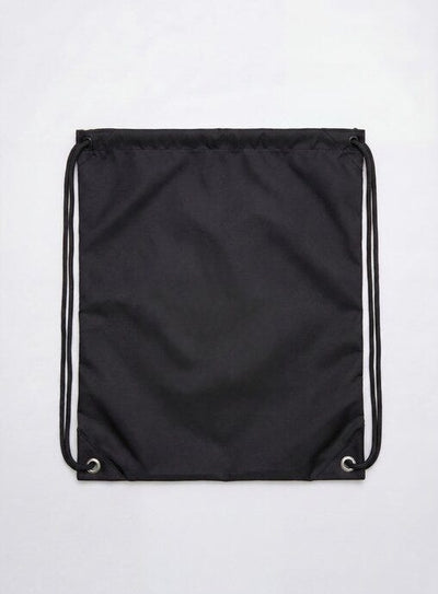 United Bags UB4010 UB Crest Drawstring Gymsac - Black