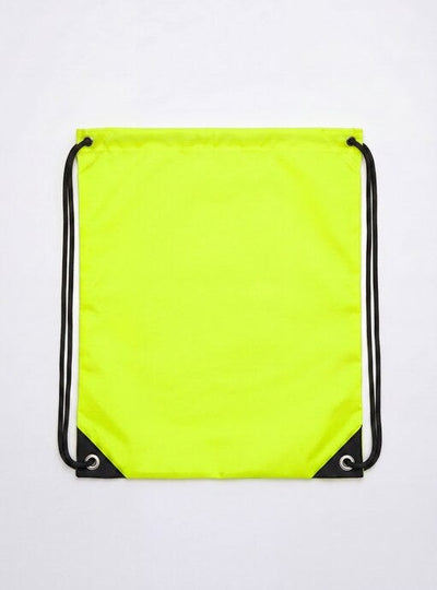 United Bags UB4010 UB Crest Drawstring Gymsac - Yellow