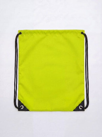United Bags UB4010 UB Crest Drawstring Gymsac - Light Green