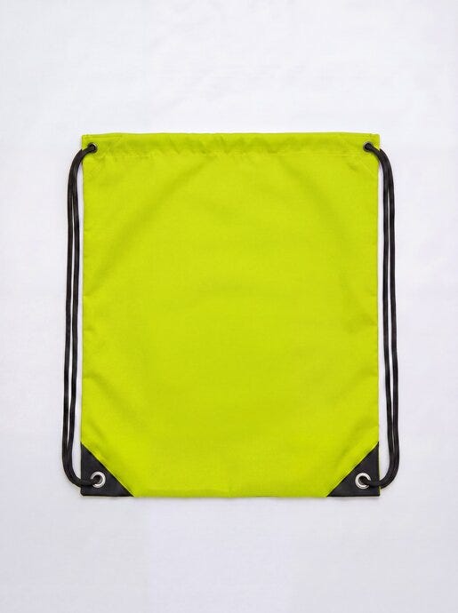 United Bags UB4010 UB Crest Drawstring Gymsac - Light Green