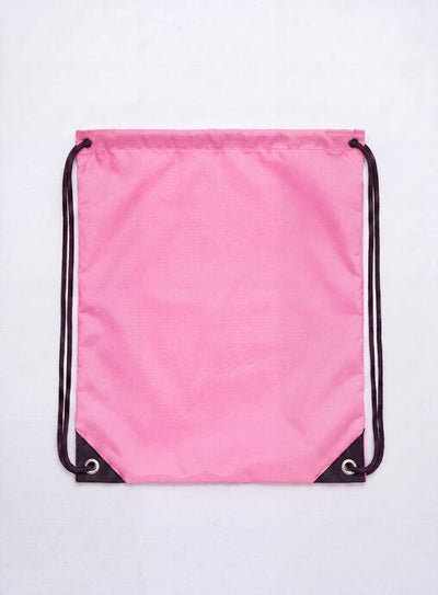 United Bags UB4010 UB Crest Drawstring Gymsac - Pink