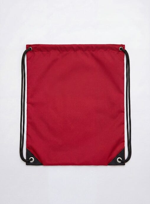 United Bags UB4010 UB Crest Drawstring Gymsac - Red