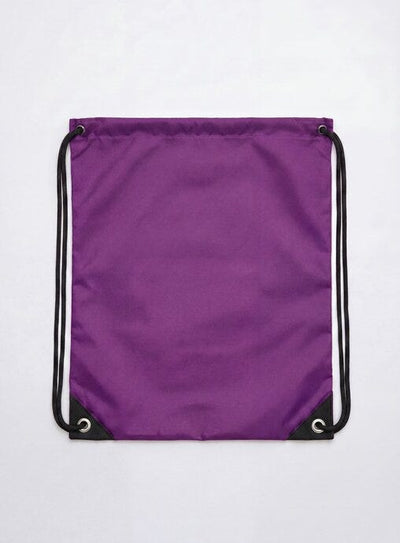 United Bags UB4010 UB Crest Drawstring Gymsac - Purple