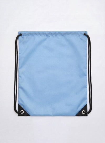 United Bags UB4010 UB Crest Drawstring Gymsac - Light Blue