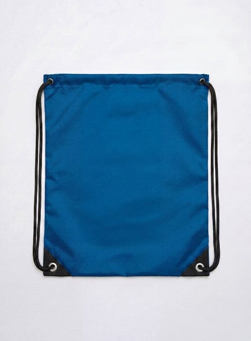 United Bags UB4010 UB Crest Drawstring Gymsac - Ocean Blue