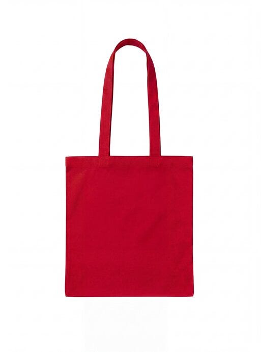 United Bags UB9000 UB Nova Long Handled 100% Cotton Shopper - Red