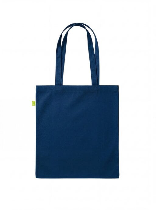 United Bags UB9060 UB Ridge Fairtrade 5oz Cotton Shopper - Navy