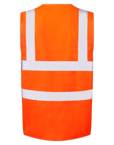 Ultimate Clothing Collection UCC054 UCC 4 Band Safety Waistcoat - Hi Vis Orange