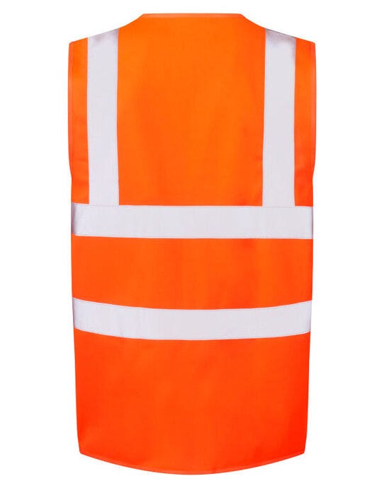 Ultimate Clothing Collection UCC054 UCC 4 Band Safety Waistcoat - Hi Vis Orange