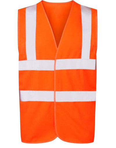 Ultimate Clothing Collection UCC054 UCC 4 Band Safety Waistcoat - Hi Vis Orange
