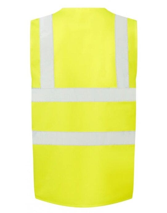 Ultimate Clothing Collection UCC054-542 UCC 4 Band Safety Waistcoat - Hi-Vis Yellow