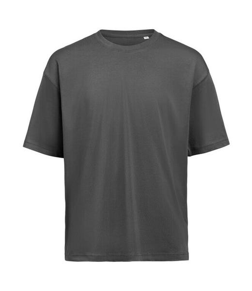 Untagged Movement Organic Loose Fit T-Shirt – Blank or Personalised – Charcoal