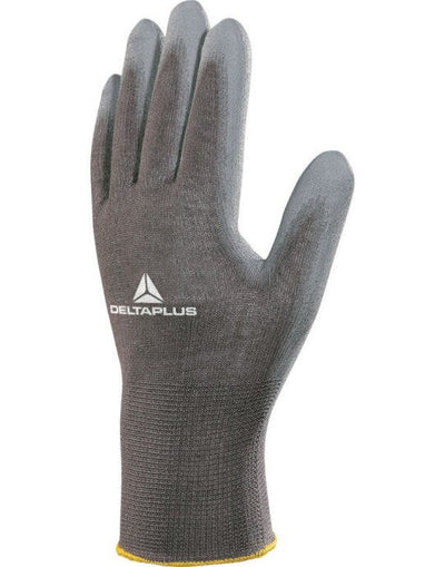 Delta Plus VE702PG Polyester Knitted Gloves - Grey