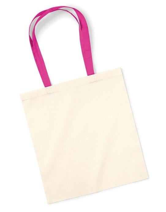 Westford Mill W101C Bag 4 Life Contrast Handle - Natural/Fuchsia