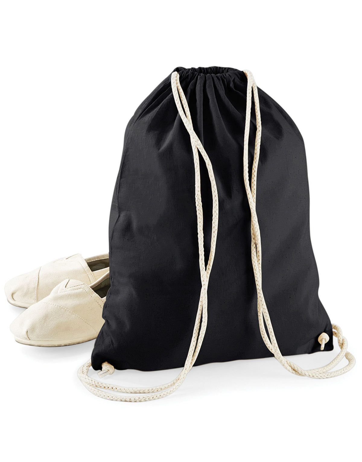 Westford Mill W110 Cotton Gymsac - Black