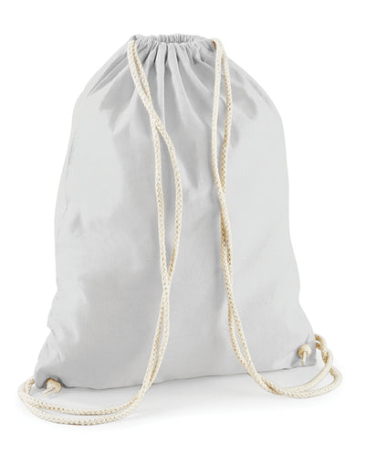 Westford Mill W110 Cotton Gymsac - White