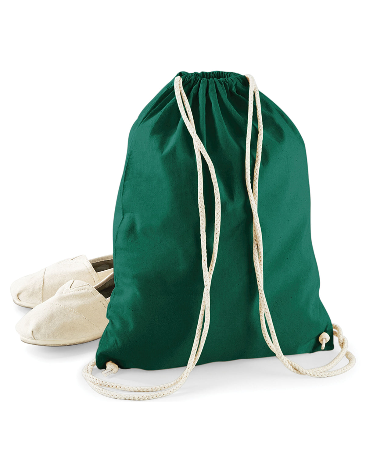 Westford Mill W110 Cotton Gymsac - Bottle Green