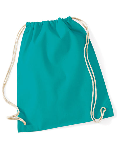 Westford Mill W110 Cotton Gymsac - Emerald