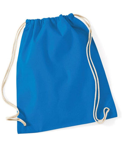 Westford Mill W110 Cotton Gymsac - Sapphire Blue