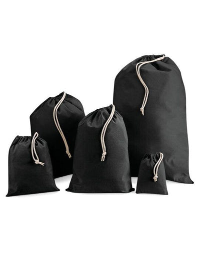 Westford Mill W115 Cotton Stuff Bag - Black