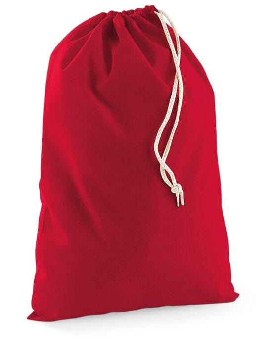Westford Mill W115 Cotton Stuff Bag - Classic Red