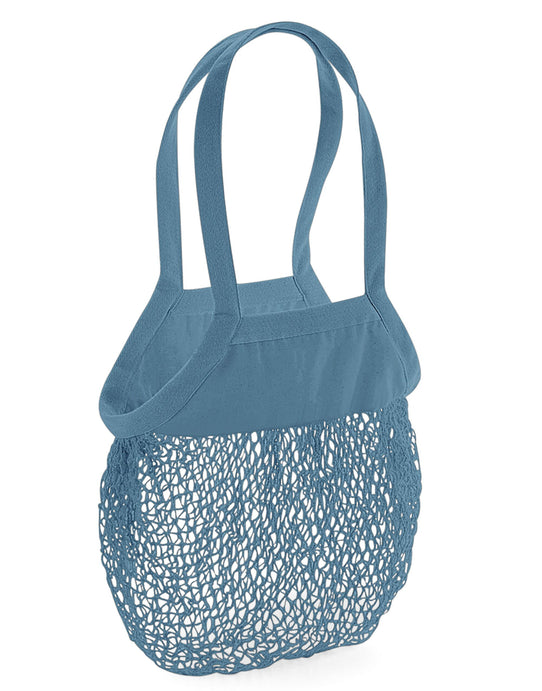 Westford Mill W150 Organic Mesh Grocery Bag - Airforce Blue