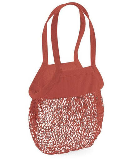 Westford Mill W150 Organic Mesh Grocery Bag - Orange Rust