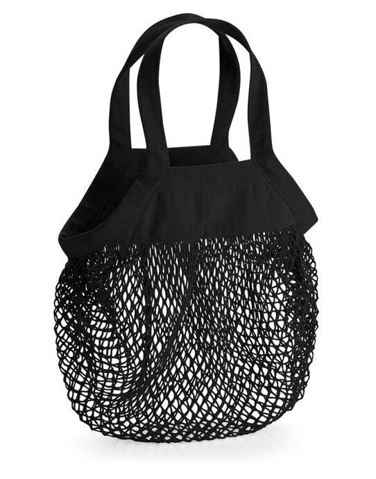 Westford Mill W151 Organic Cot Mini Mesh Bag - Black