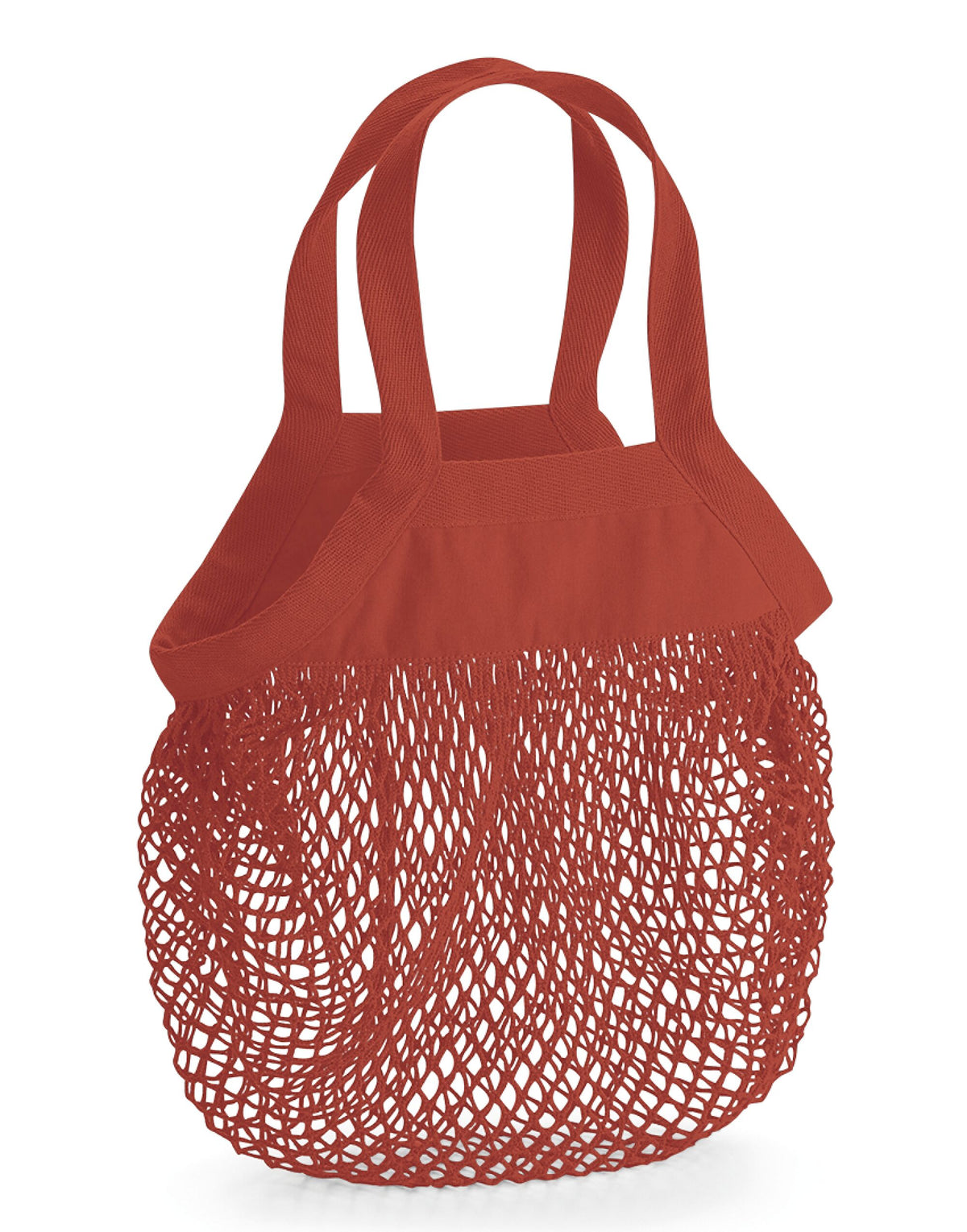 Westford Mill W151 Organic Cot Mini Mesh Bag - Orange Rust