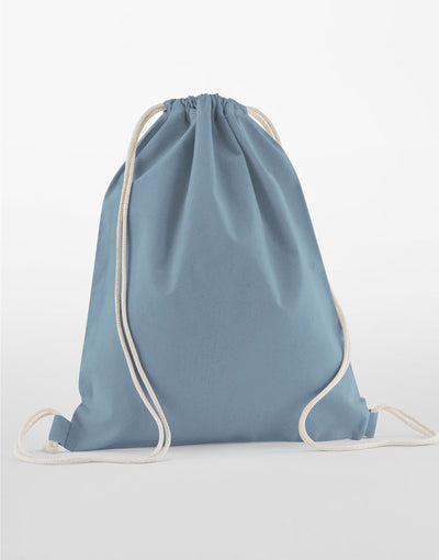 Westford Mill W160 Organic Cotton InCo Gymsac - Dusty Blue