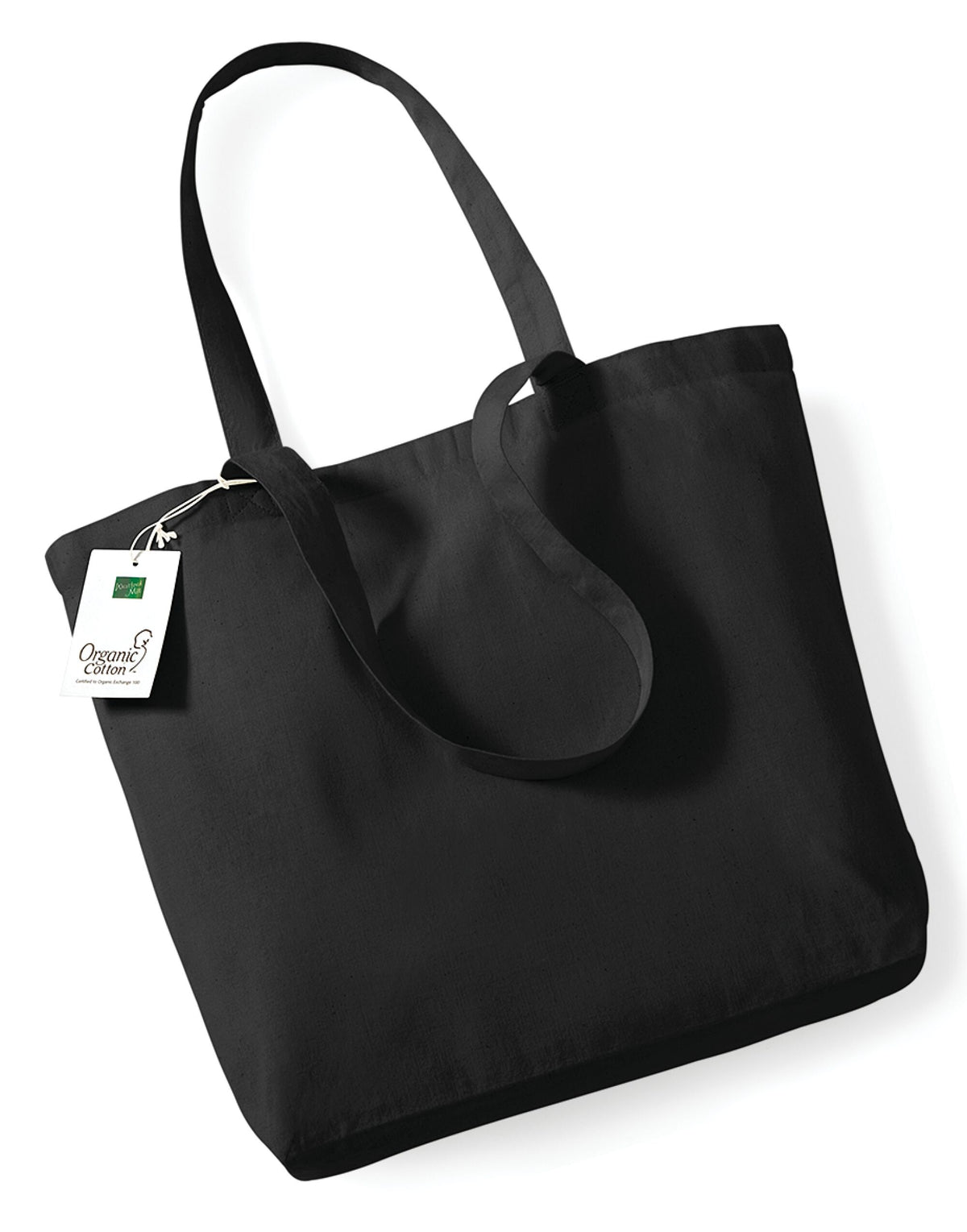 Westford Mill W180 Organic Cotton Shopper - Black