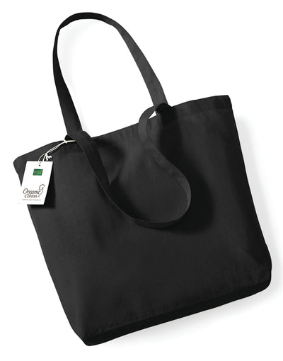 Westford Mill W180 Organic Cotton Shopper - Black