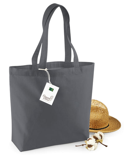 Westford Mill W180 Organic Cotton Shopper - Graphite Grey