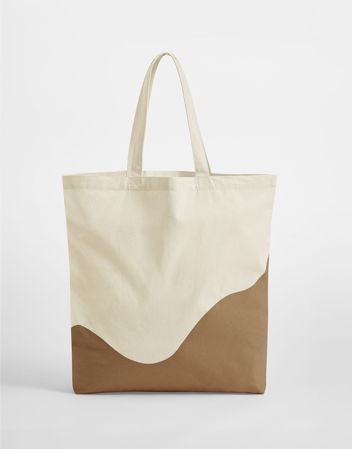 Westford Mill W235 Wave Print Maxi Tote - Natural/Caramel