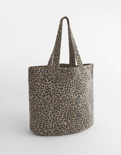 Westford Mill W335 Leopard Print Canvas Shop - Vintage Leopard Print
