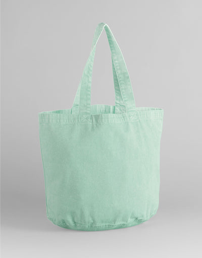Westford Mill W345 Garment Dyed Shopper - Vintage Aqua